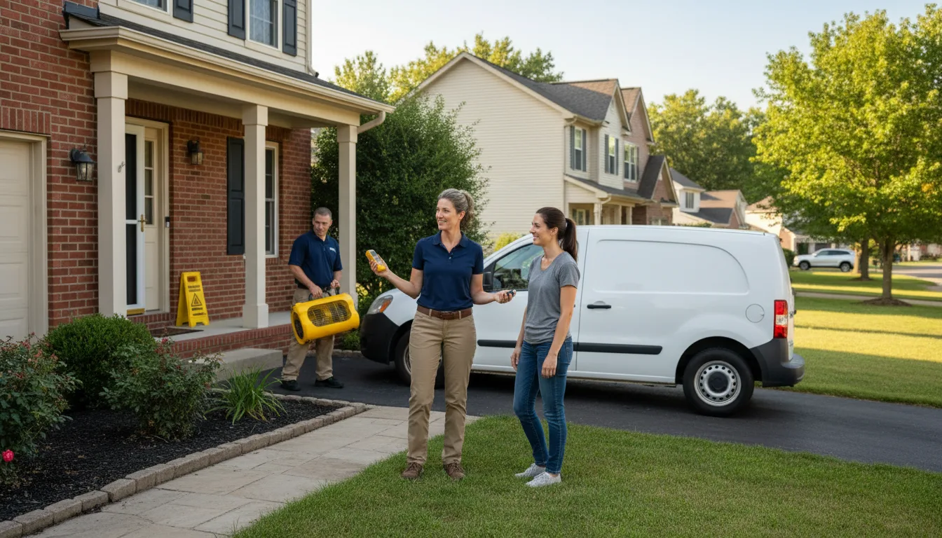Residential water damage restoration in Sibley, LA